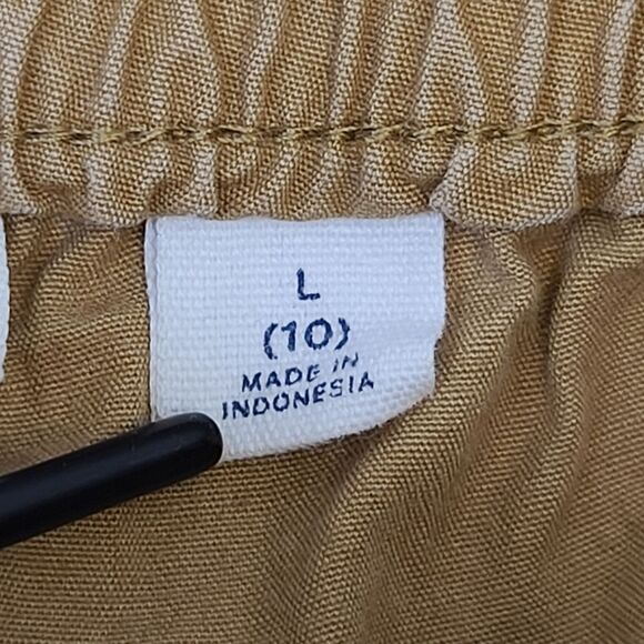 GAP Kids Boys Chino Jogger Tan Pull On Shorts L (10) - Picture 10 of 12